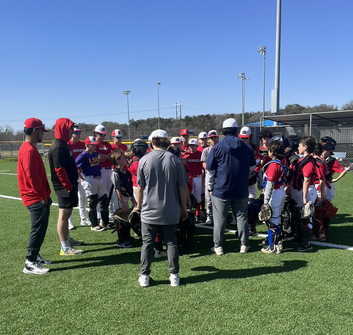 The 5th annual Marucci Elite CTX youth catchers clinic kicked off today. We are excited to offer this extra work to our players every year and look forward to seeing these young men in action this Spring. @RyanRamirezBC