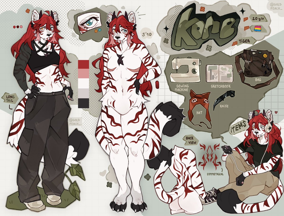 ref sheet! 🥀🎧🤍