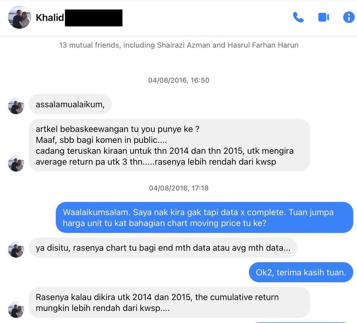 "Ke mana tumpah kuah, kalau tidak ke nasi"

Sekitar 2016, masa aku aktif tulis pasal kewangan, ada satu artikel kewangan aku viral sampai KWSP pun call aku suruh turunkan artikel tu, kalau tak...... 😅

Masa tu, arwah ayah owner ni tegur penulisan aku.

Kalau siapa trade saham,