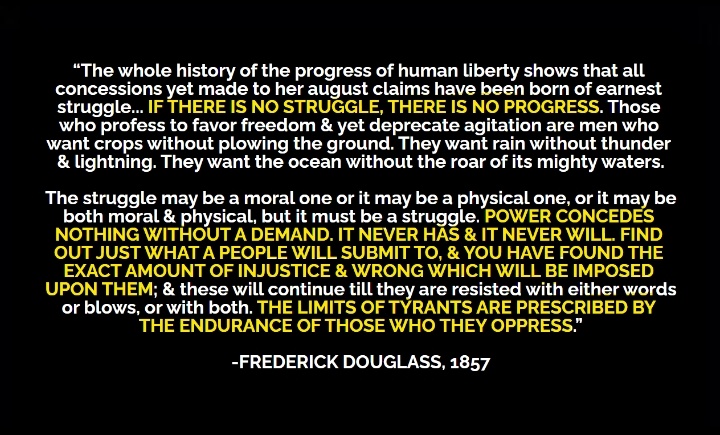 Truth.
#FrederickDouglass 👊
