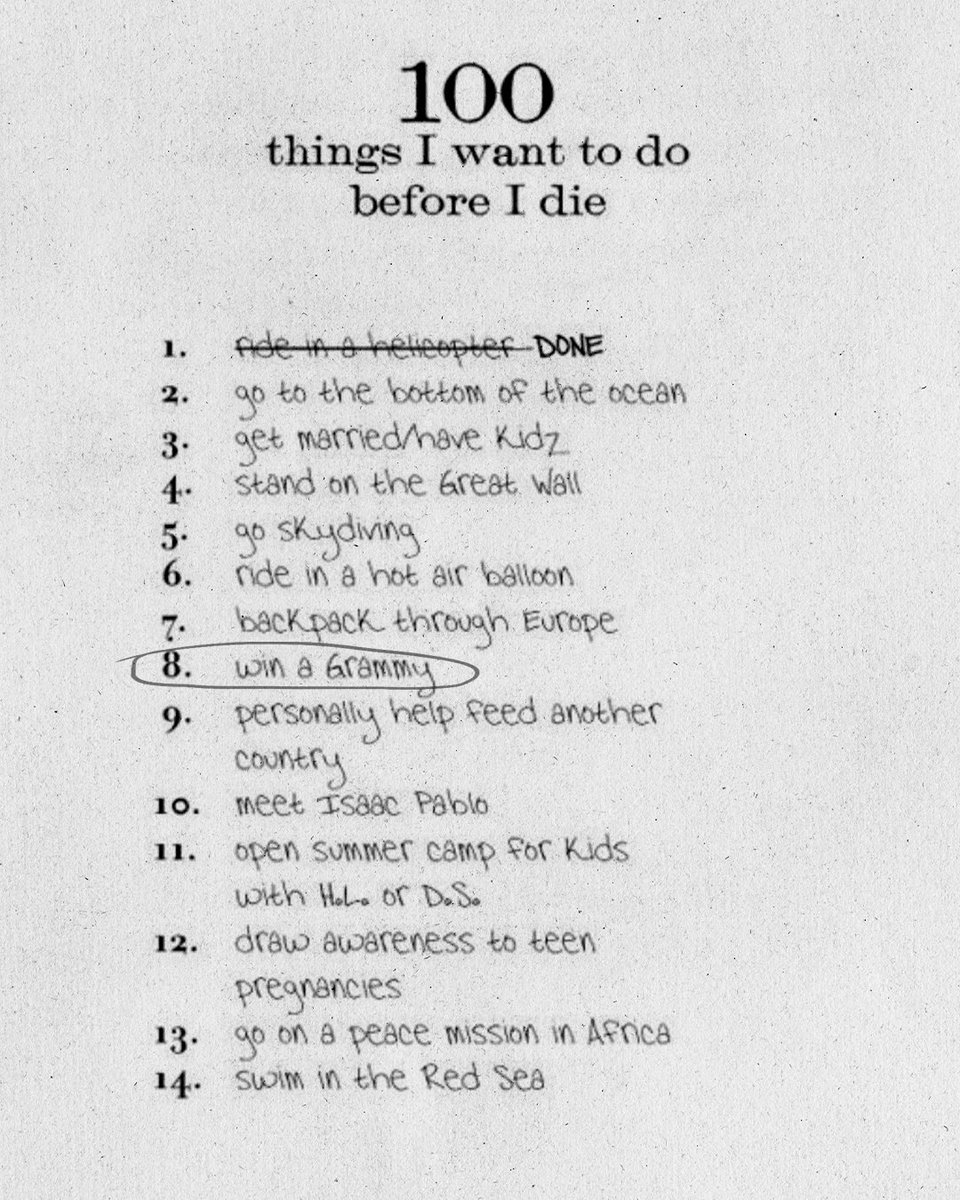 My Wish List: 101 Things to do before I die