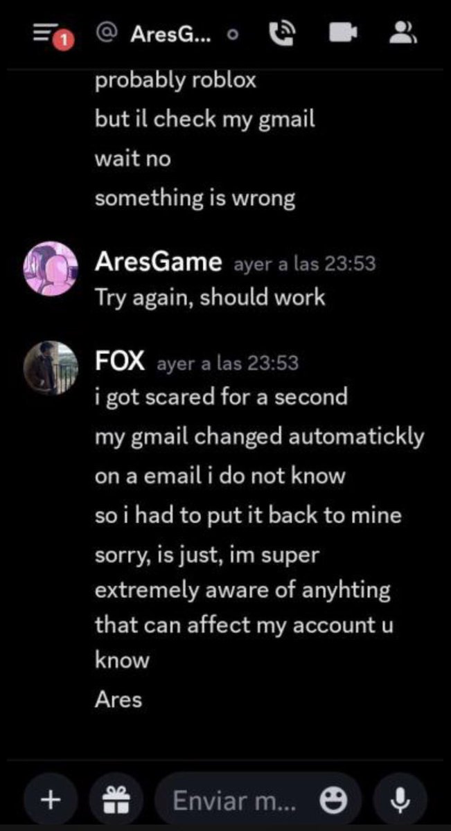 writtenIy's tweet photo. Messages between FOX and Ares: (4/4) https://t.co/ijTsfKznQ5
