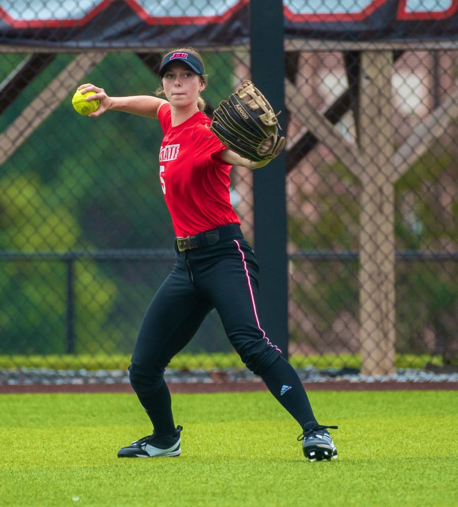 From Newman, Ga., Emma Elrod (<a href="/ElrodEmma9/">Emma Elrod</a>) is one of Jax State’s newest outfielders! 

The 2021 Region Player of the Year at East Coweta HS helped guide the Indians to 3-straight GHSA 7A state championship appearances! 

5️⃣ days until the season-opener ❗️