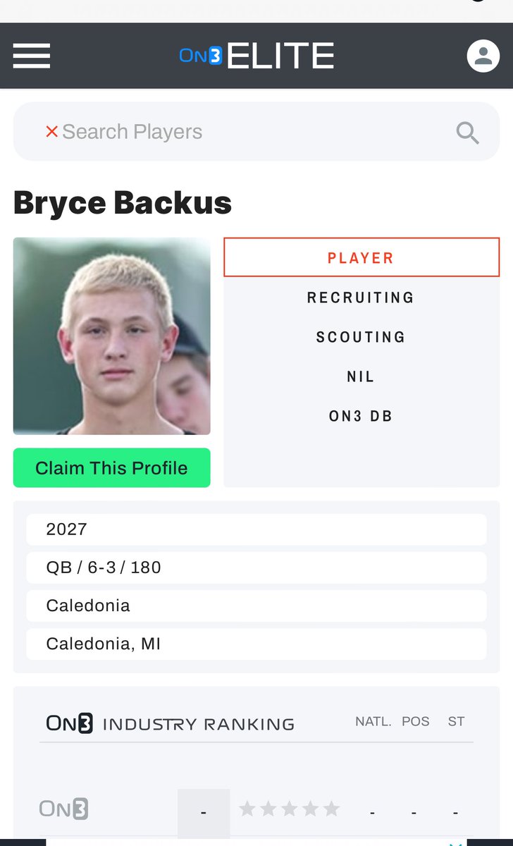 Thanks @Rivals for the profile. Appreciative to have all three, now just need to put in the work to earn some stars. @QBHitList @mfarrellsports @PlayBookAthlete @CoachSchuman @TylerEliteQb1 @alex_pallone @WMDrivefootball @ContactsCollege