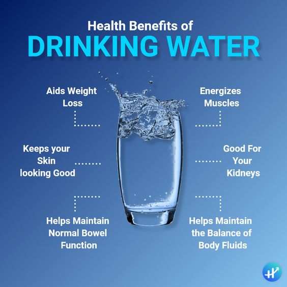 Hydration, the elixir of life! 💦✨ Discover the incredible health benefits of drinking water, from boosting energy to promoting radiant skin. Sip your way to well-being and let the water magic flow. #HydrationStation #DrinkMoreWater #WellnessBoost #HealthyHabit #WaterBenefits