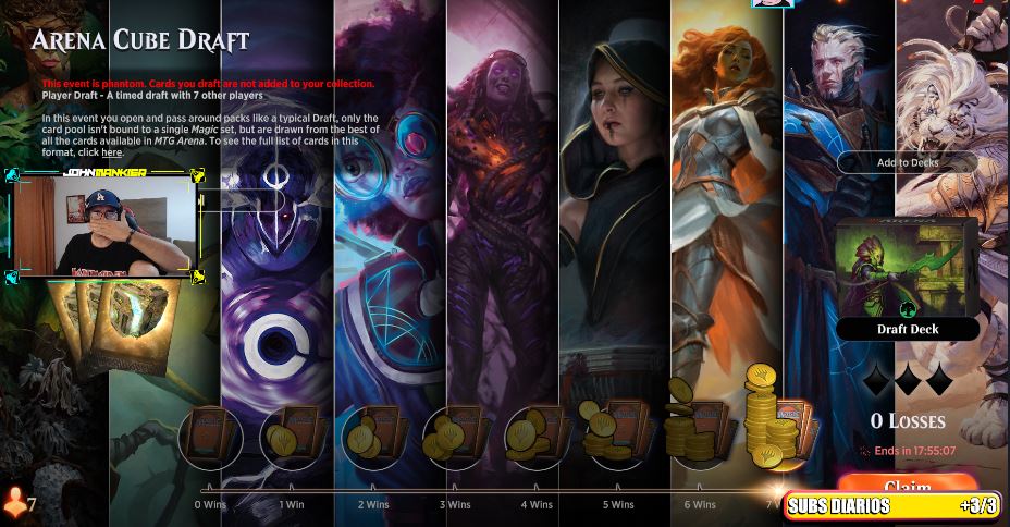 Mono Verde 7-0 Cubo MTGA Coso Tuvi