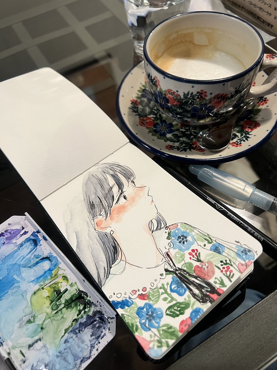 「カフェ・スノードロップ/狛江駅 」|ゆののイラスト