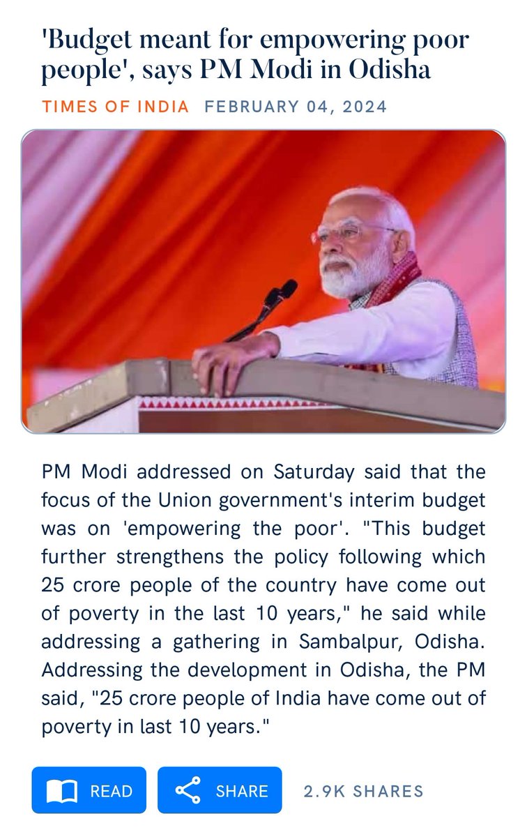 Viksit Bharat Ambassador in Shillong #PMModiInAssam

'Budget meant for empowering poor people', says PM Modi in Odisha
timesofindia.indiatimes.com/india/budget-m…

via NaMo App