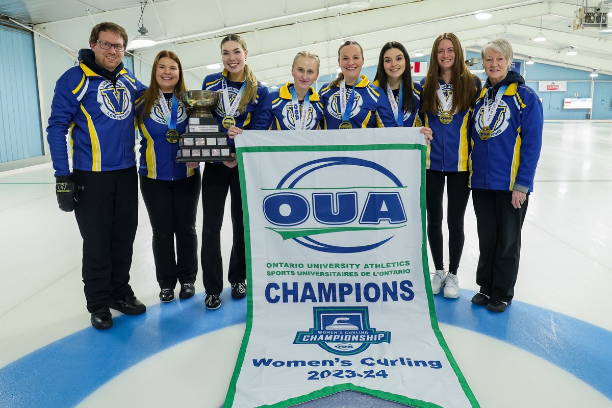 LU Women’s team wrapped-up an incredible run at the OUA Championships, winning the banner and the gold medal after a close matchup vs. McMaster 7 - 6 🥌!