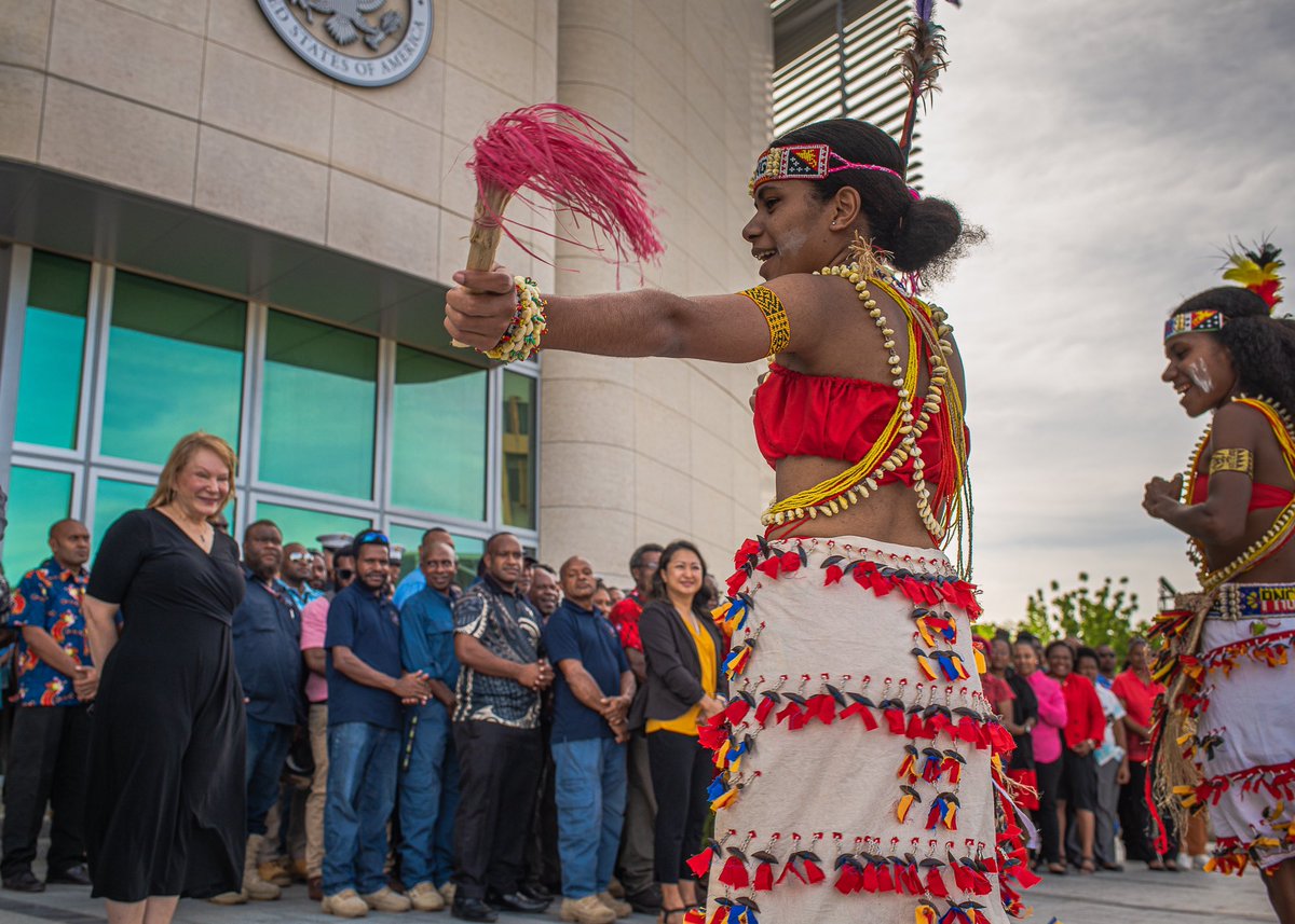 Ambassador Yastishock received a warm welcome on her first official day on the job. Thank you PNG!