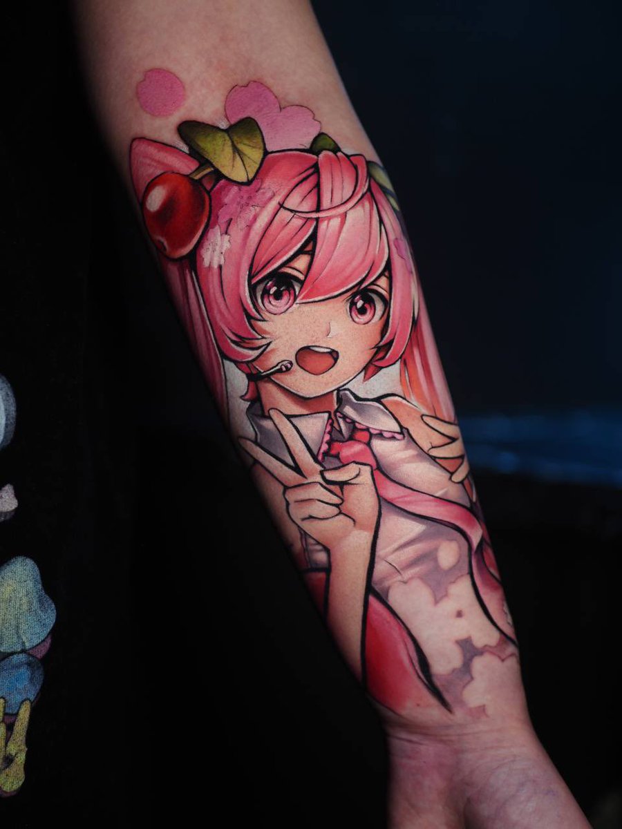 MottyTattoo's tweet photo. 🌸Hatsune Miku Sakura🌸

#mottytattoo #animetattoo #VOCALOID #HatsuneMiku #sakuramiku https://t.co/QQB4NXiTBu