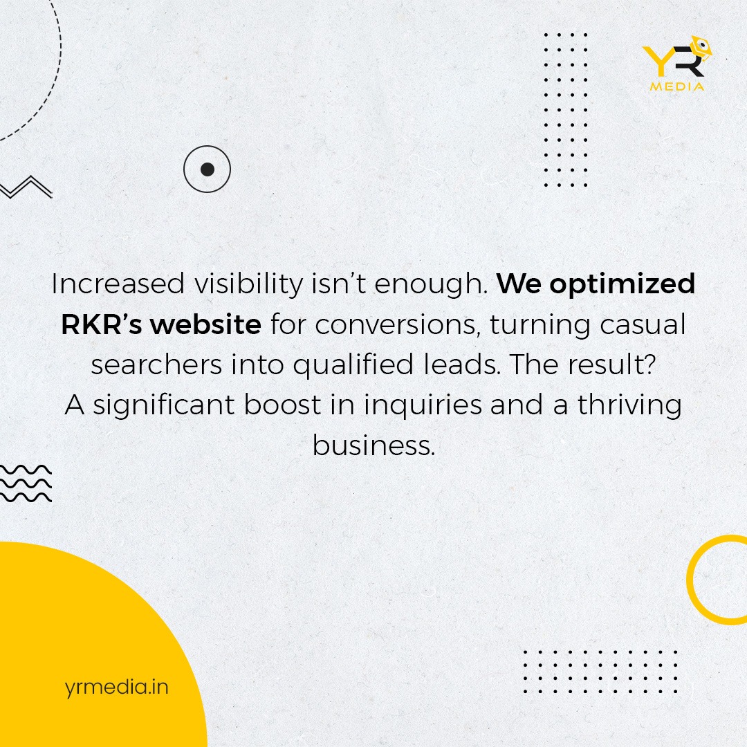 From hidden gem to top search result!  See how YR Media's strategic SEO catapulted RKR Engineering to dominate their local market. Swipe through to see the incredible results and how we can help your business thrive online.

#SEOSuccess #LocalBusiness #rkrengineering #yrmedia