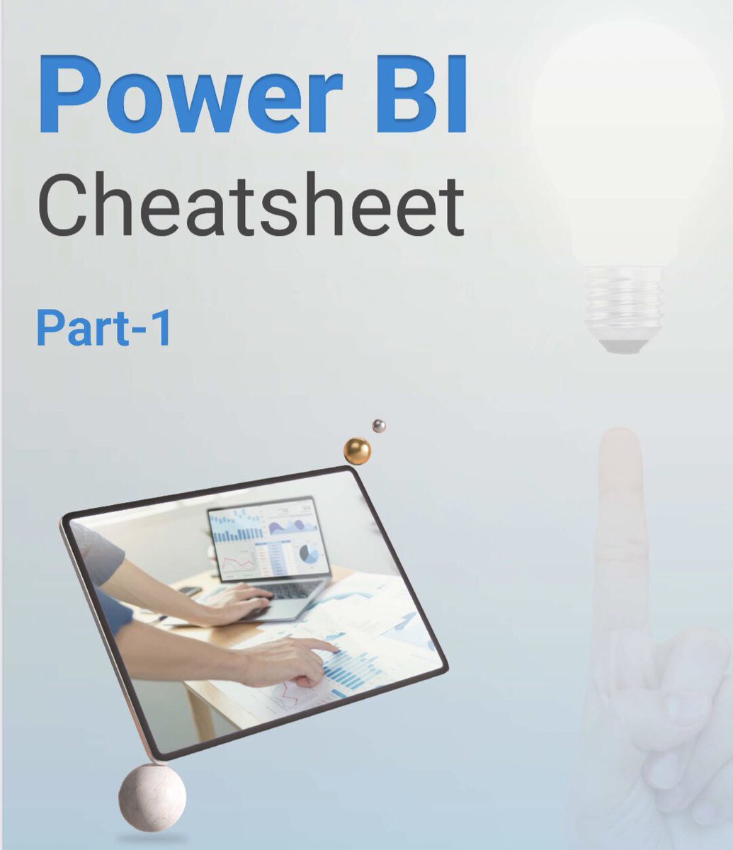 manishkhosiya's tweet image. ❤️ 𝐏𝐨𝐰𝐞𝐫𝐁𝐢 𝐂𝐡𝐞𝐚𝐭𝐬𝐡𝐞𝐞𝐭 ❤️

🔖Mandatory Bookmark

[🎁Bonus: PDF GiveAway for First 400 People ]

Follow @manishkhosiya, Like &amp;amp; Comment [PDF]

► Thread [1/10]

#PowerBI #languages #DataScience #DataScientists