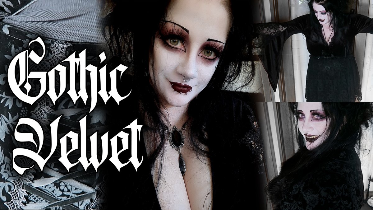 Wild Gothic Velvet Fashion from DarkInCloset youtube.com/watch?v=WpPGys…