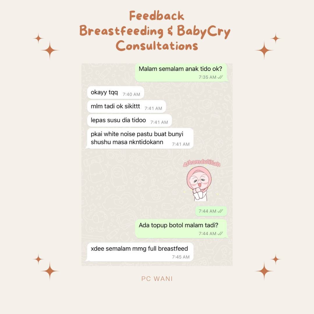 Breastfeeding homevisit di Ipoh & testimoni breastfeeding & babyCry ✅