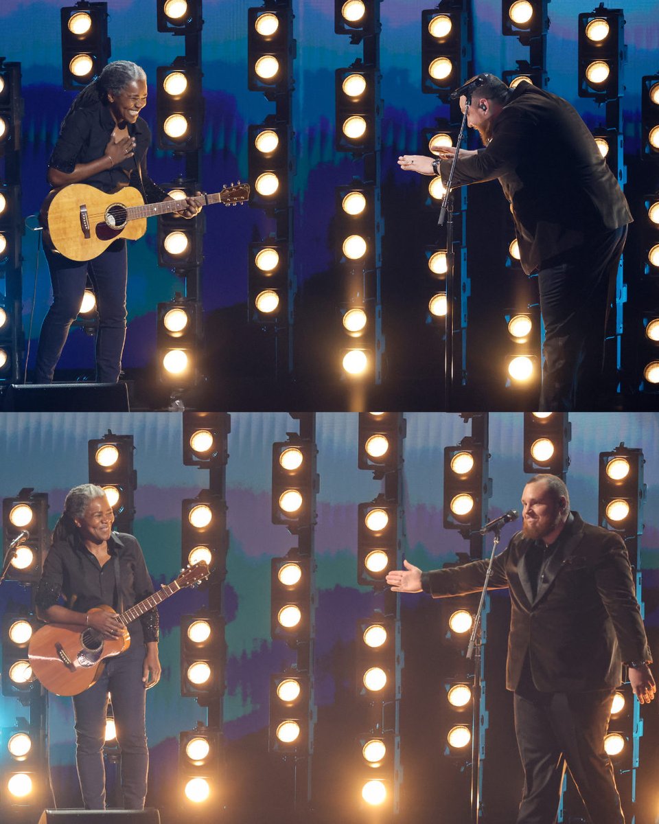 enews's tweet photo. We'll always ride for Tracy Chapman. ❤️ She performs "Fast Car" with Luke Combs at the #GRAMMYs. (📷: Getty) https://t.co/1aI461dchO