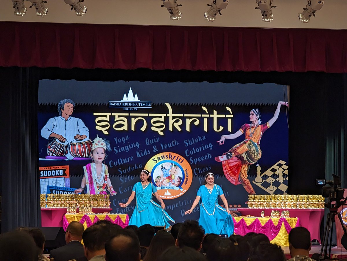 TX_neurologist's tweet photo. Feb 4, 2024, Allen, TX
Sanskriti-2024 award ceremony at @RKT_Dallas, was another memorable event by @jkyogactivities. Kids and adults thoroughly immersed in it throughout the event and enjoyed the "ras" as swamy ji puts it. @CityofAllenTX , @AP https://t.co/zEOVYWzJTi