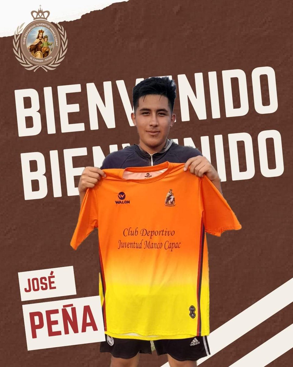 JuventudManCap's tweet photo. ¡Renovación emocionante! 💪 José Peña continúa con CD Juventud Manco Capac para la próxima temporada. ¡Su versatilidad será clave para el éxito! 🏆⚽️ #Renovación #CDJuventudMancocapac https://t.co/QSCvfF9Jwc