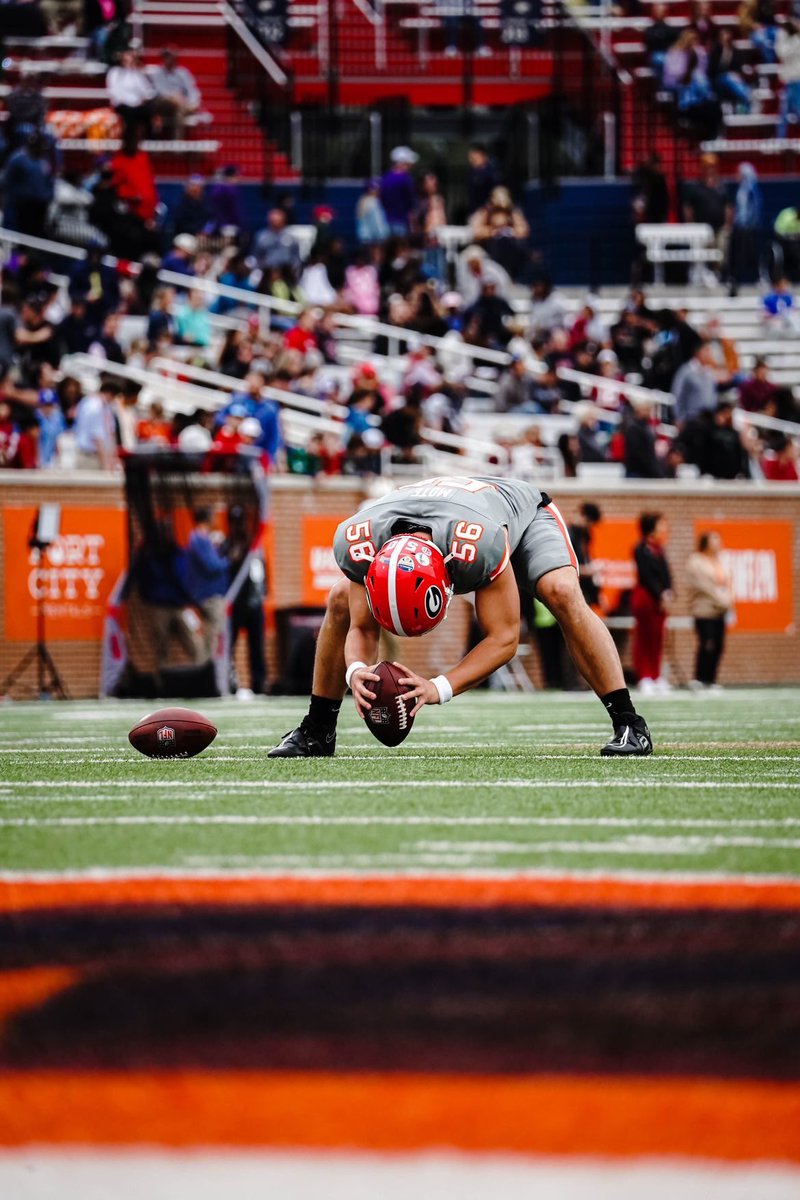 Extremely blessed to be able to wear the G one last time this past week. Thank you to the @seniorbowl and @JimNagy_SB for the opportunity. Couldn’t have asked for a better week.