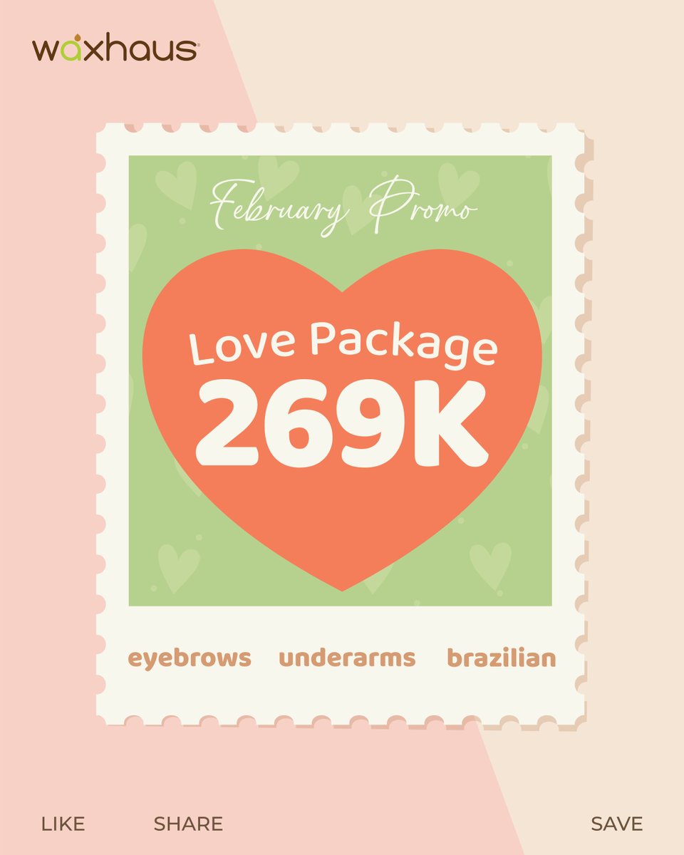 Happy Monday, besties! Love Package balik lagi nih buat nemenin Februari kamu biar makin penuh cinta 🥰 #AyokeWaxhaus sekarang! #LovePackage #FunWaxhaus