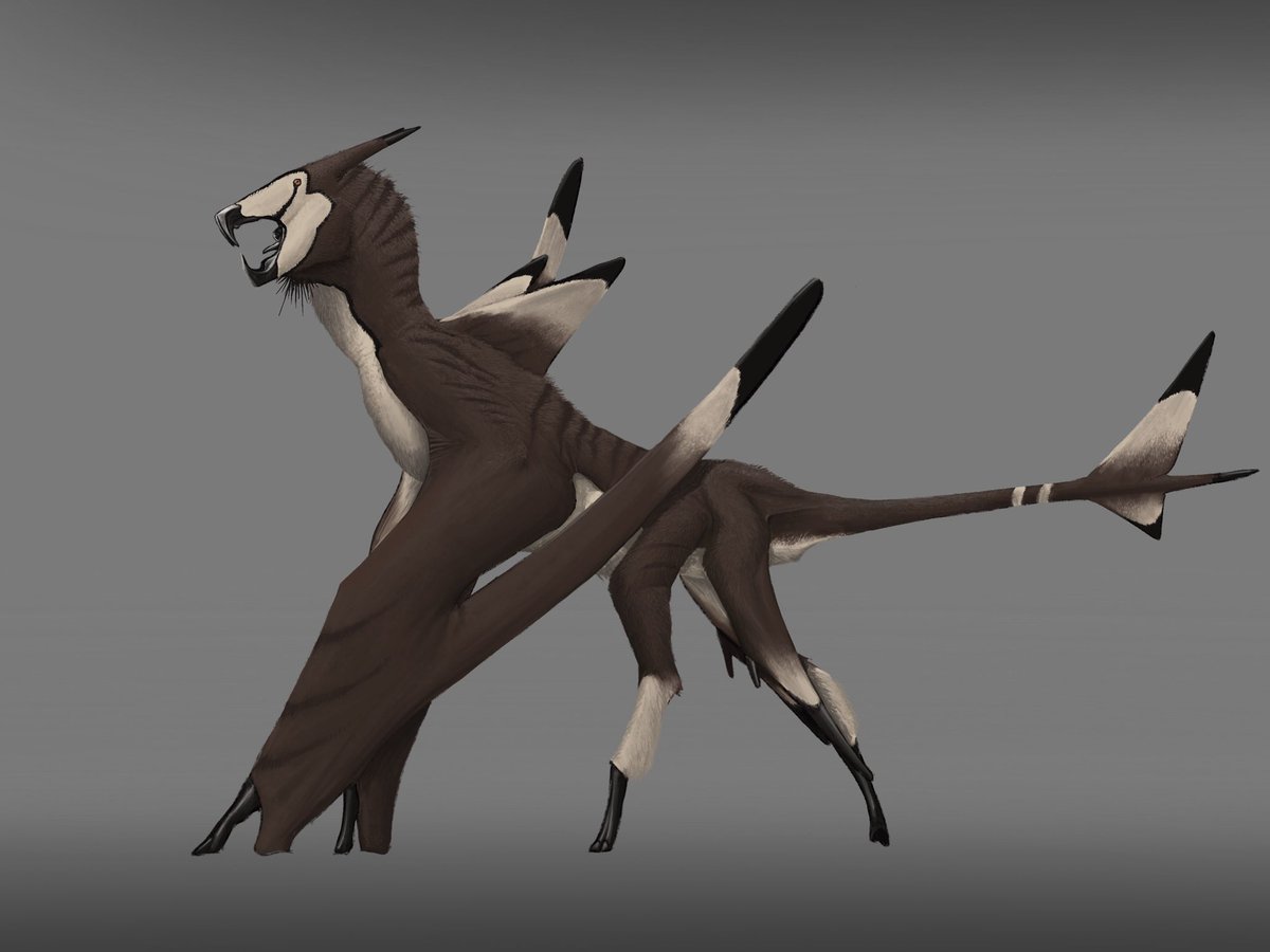 kyrazhuravel's tweet photo. #characterdesign for a cancelled kaiju project. It was an alien-pterosaur like creature. I got obsessed with it for a while and now know how to do such a head shape from multiple angles. https://t.co/xtN1VLm7F9