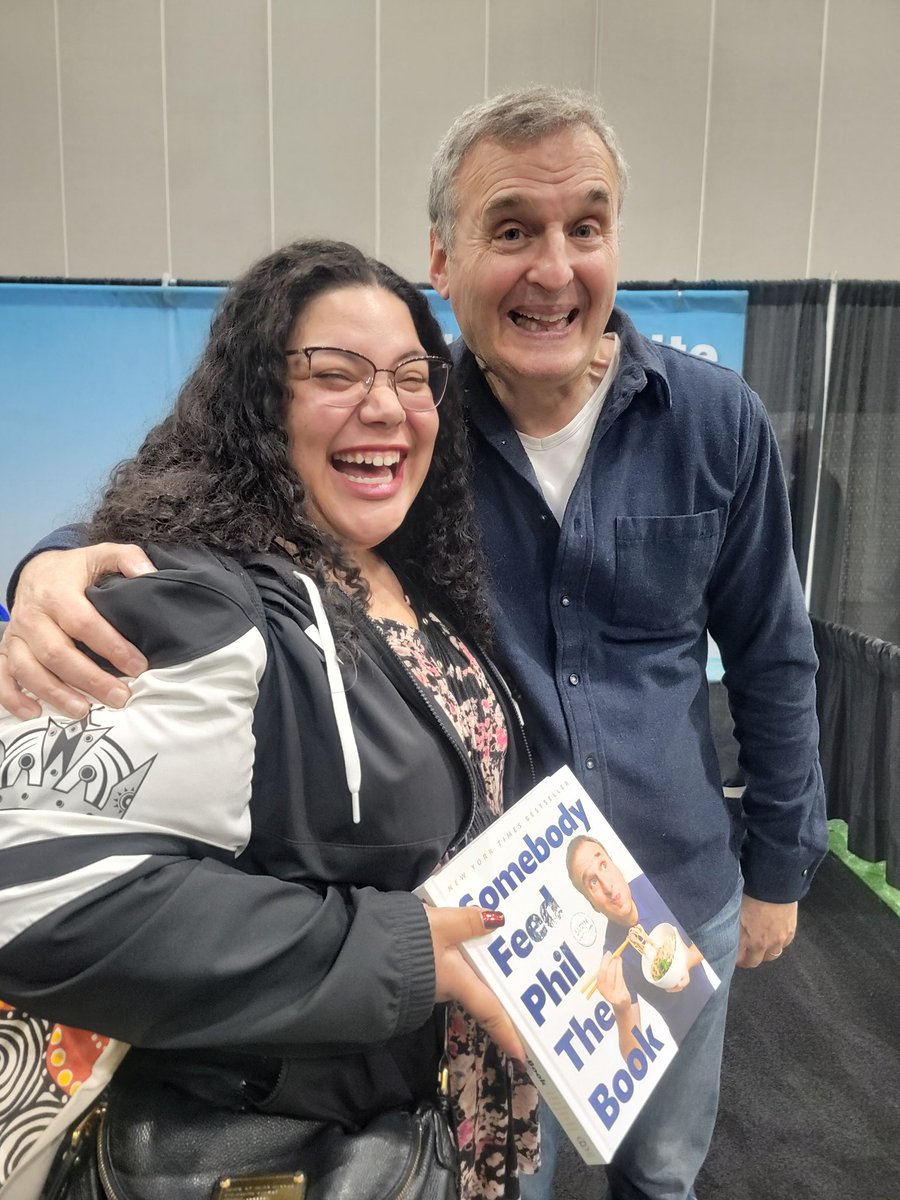 Somebody Met Phil!

Such a pleasure to hear @PhilRosenthal speak at the #LATravelShow! You know when you meet somebody, and you can tell they just have such a joyful spirit? That's Phil. If you haven't watched 'Somebody Feed Phil' on Netflix, get going & do it!
#somebodyfeedphil