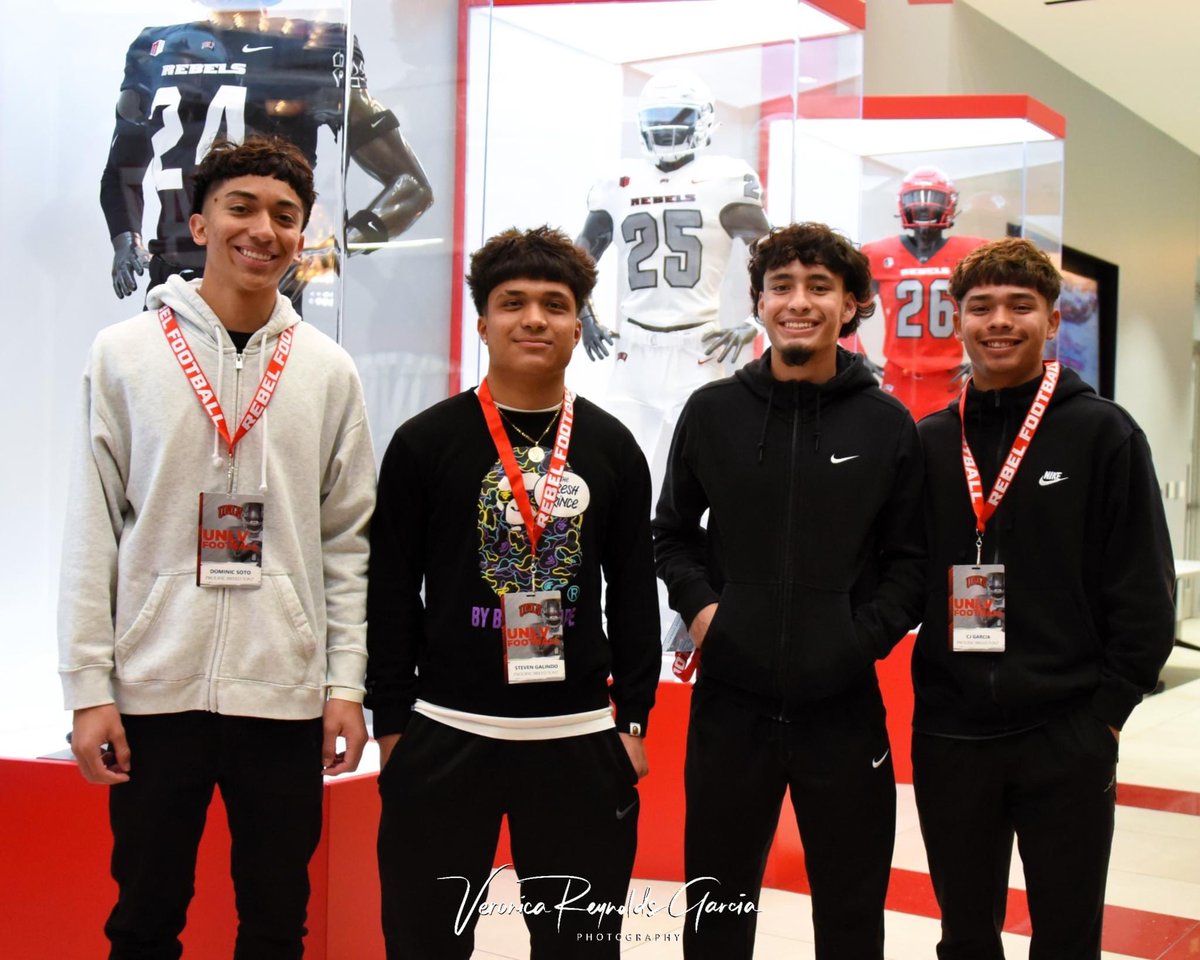 S/O to @unlvfootball for having our dudes on campus this past weekend! 🙏@BrennanMarion4 @Coach_JoeyMoss @DominicSoto2025 @lukelomeli12 @Steven_galind0 @_CjGarxia_