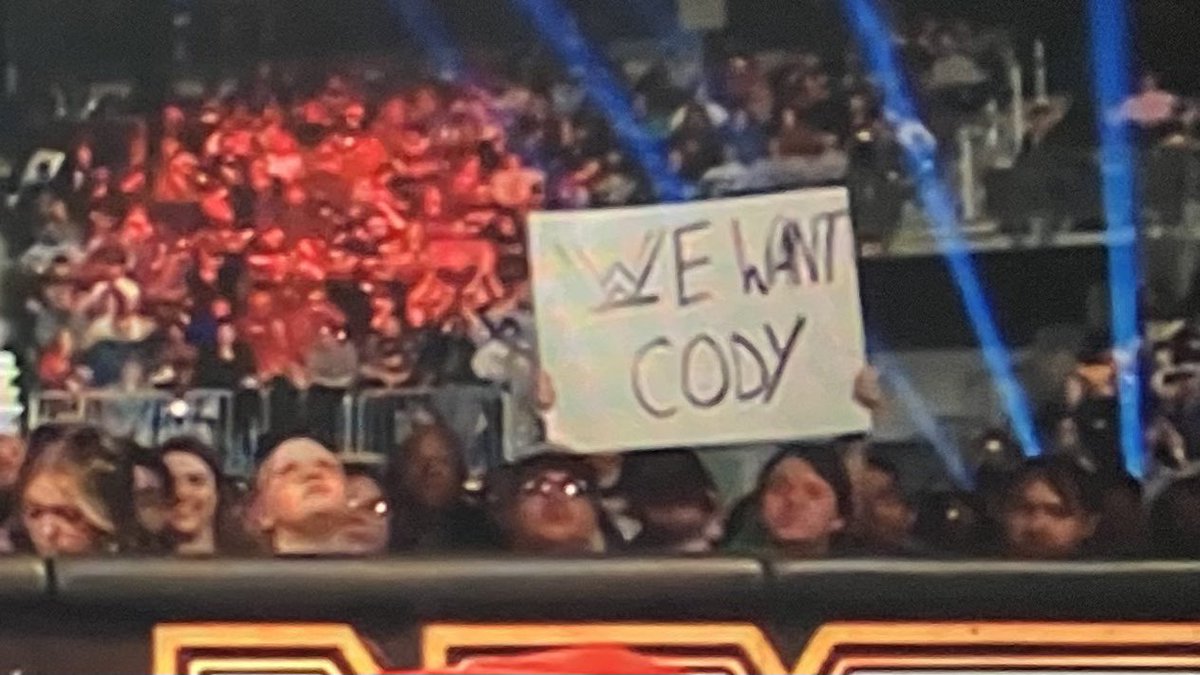 Seen behind the commentary desk on #NXTVengeanceDay. #WeWantCody