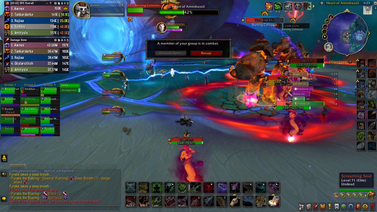 TheMainReject's tweet photo. Heroic Fyrrak is very fun y'all...10/10 would recommend🙃
#worldofwarcraft #beastmastery #hunter #horde https://t.co/tnyjvmLqUH