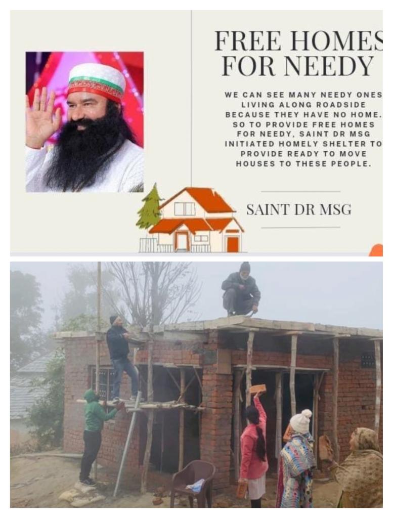 #GoodMorningEveryone
Till now , hundreds of families got the roof over their heads under Homely Shelter initiative of Saint Ram Rahim ji
#GiftOfHome