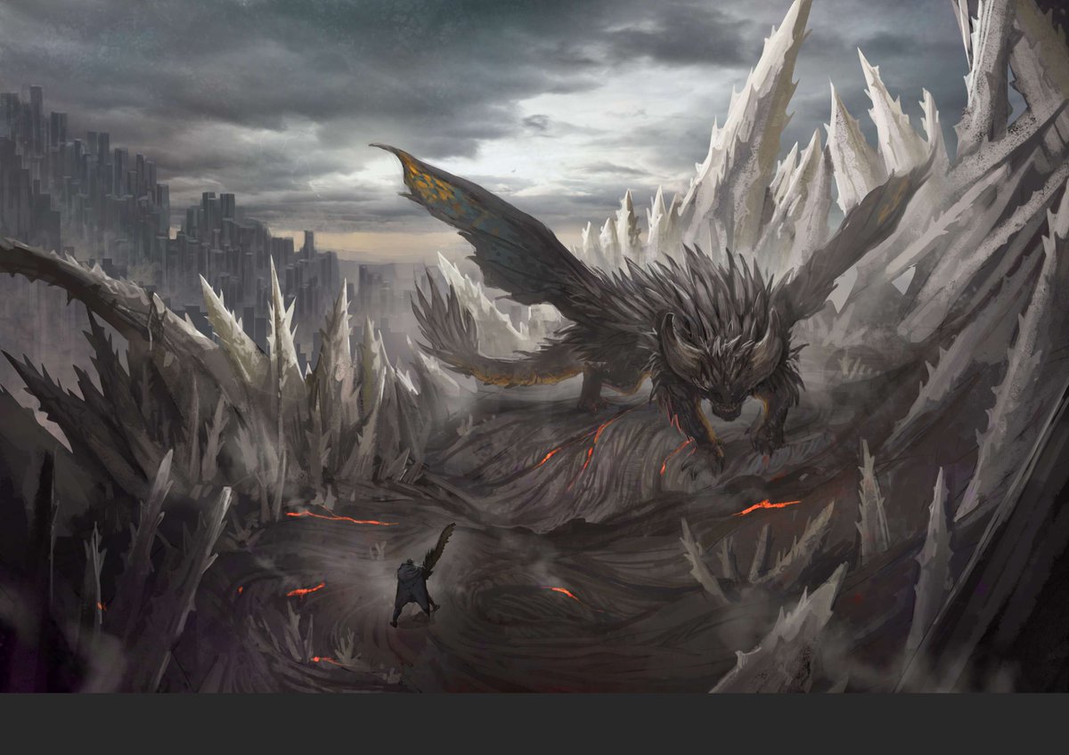 MonHunHispano's tweet photo. El cazador. El Dragón de la Extinción.

#ReturntoWorld 

- @monsterhunter https://t.co/P1AQEEe9HE