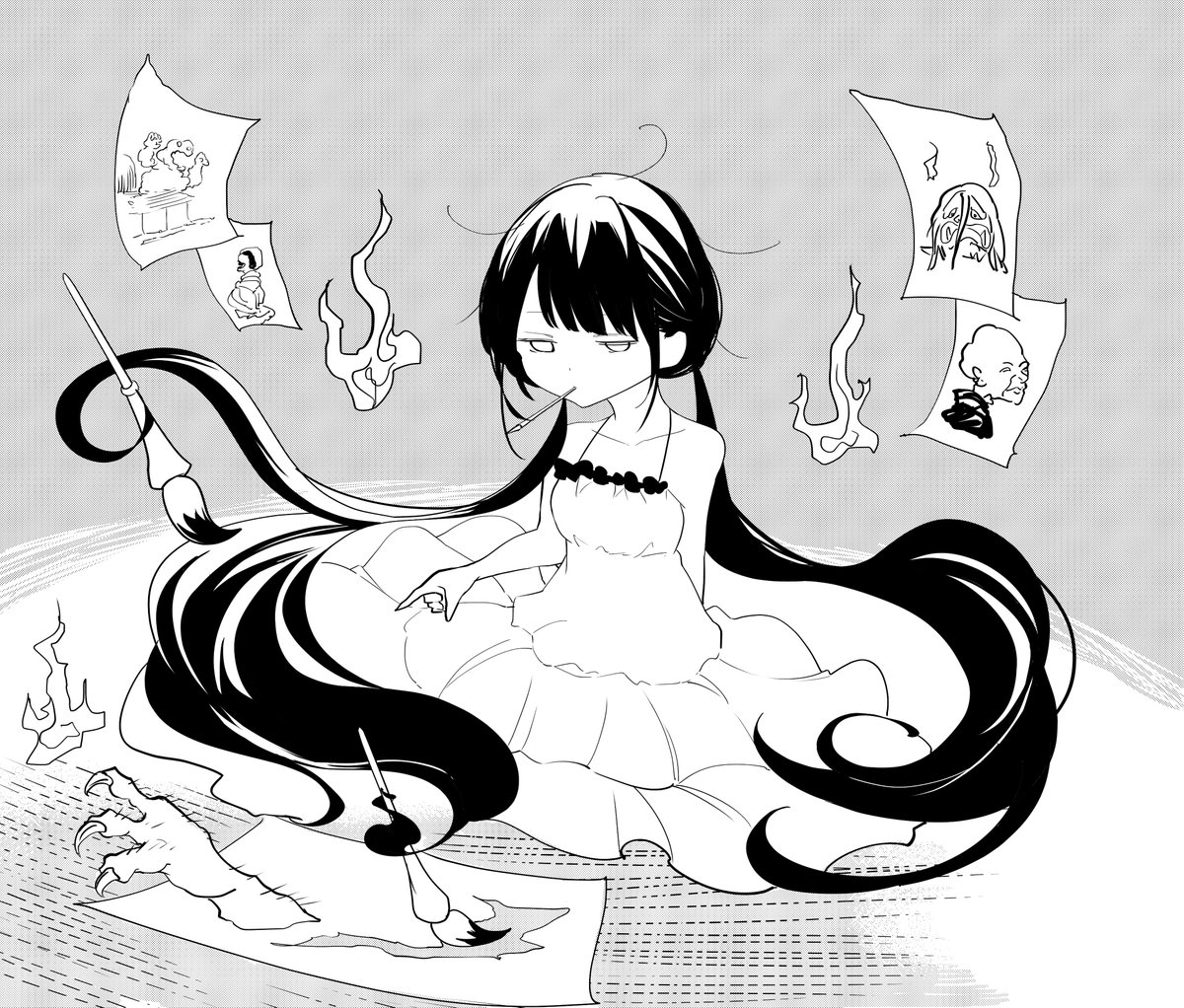 【オリジナル創作】 巨勢かなえ 妖怪絵師 