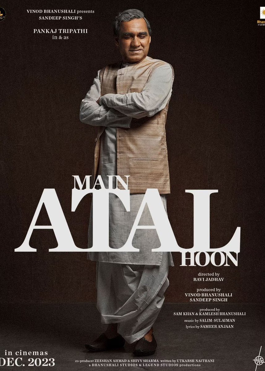 #MainAtalHoon is totally worth recommending starring personal favourite #PankajTripathi 💕❤️‍🔥 Every aspect of #AtalBihariVajapeeJi is basically touched in the movie 🥹❤️ #Cinepolis #Adiand