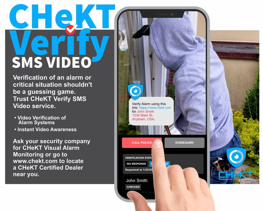 chektsolutions's tweet photo. CHeKT allows alarm responders to send a 20 second video alarm to key holders every time. Security monitoring shouldn't be a guessing game; use CHeKT and remove the doubts. 

See more: https://t.co/RDOHtFjp0O https://t.co/qmlsi00l9D