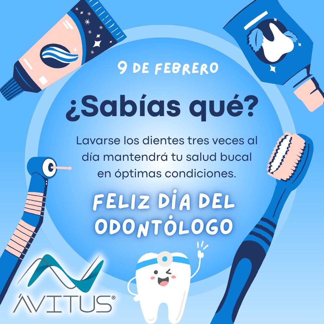 Sabías qué?
Cepillar los dientes adecuadamente 3 veces al día.
Disminuir el consumo de azúcares.
Dejar de fumar y evitar el consumo de alcohol.
Visitar al odontólogo al menos una vez al año.
Ayudará a tener una salud bucal sana

#avistusmx #odontologo #dentistas #diadelodontologo