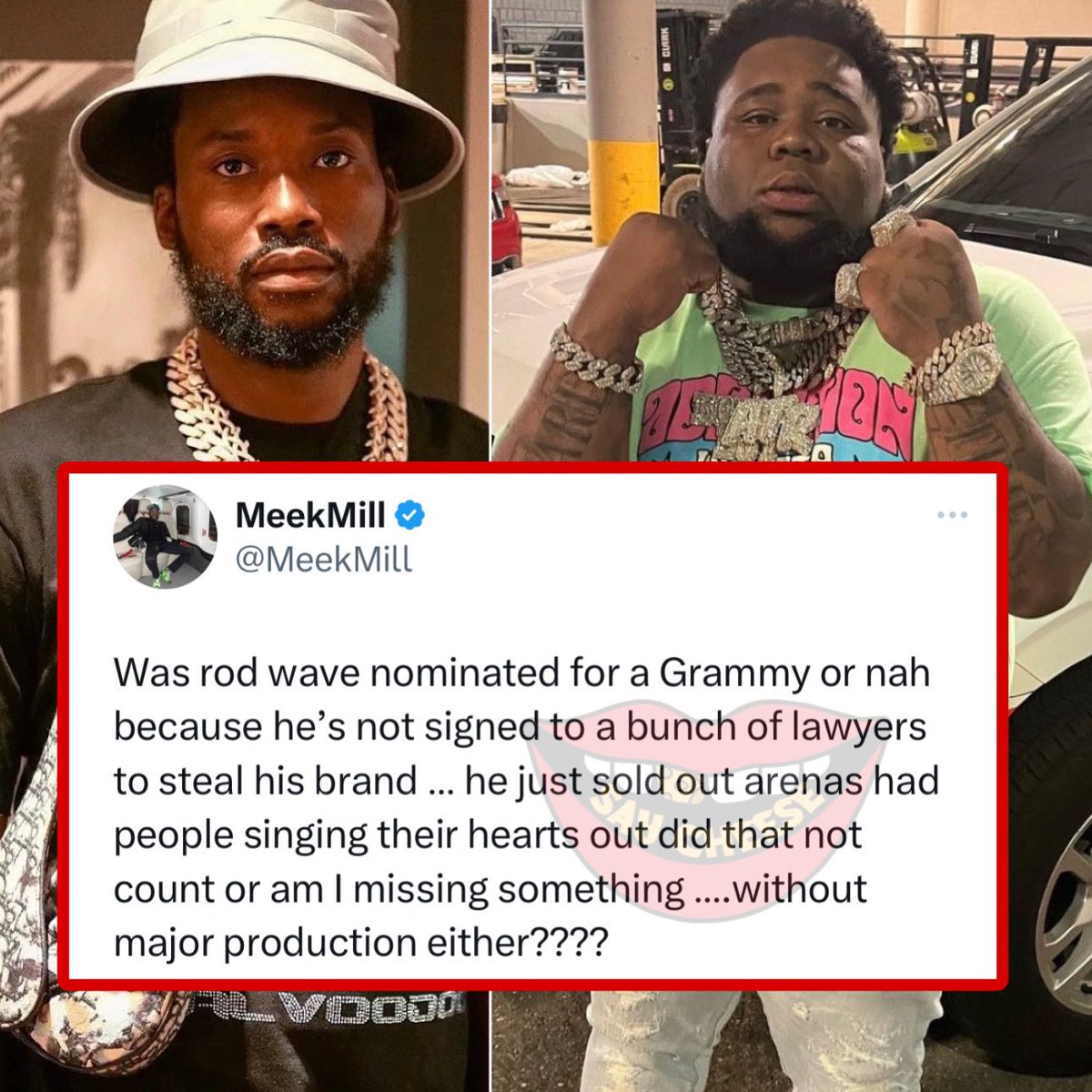 Meek Mill is curious as to why Rod Wave was not nominated for a Grammy: 

“He just sold out arenas had people singing their hearts out did that not count?”