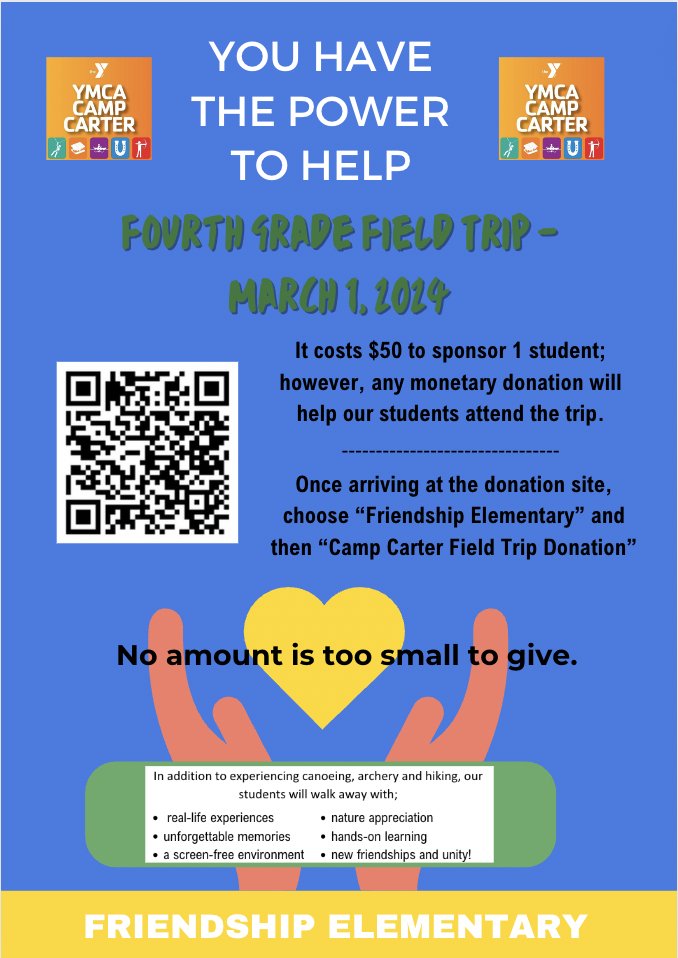 Casey_Necessary's tweet photo. If anyone feels like lending a hand to some pretty awesome kids and teachers, any amount can help give students at our Title 1 school an experience they may never have otherwise. Are you able to help sponsor a student? No donation is too small! #txed https://t.co/8lFVUty6pU