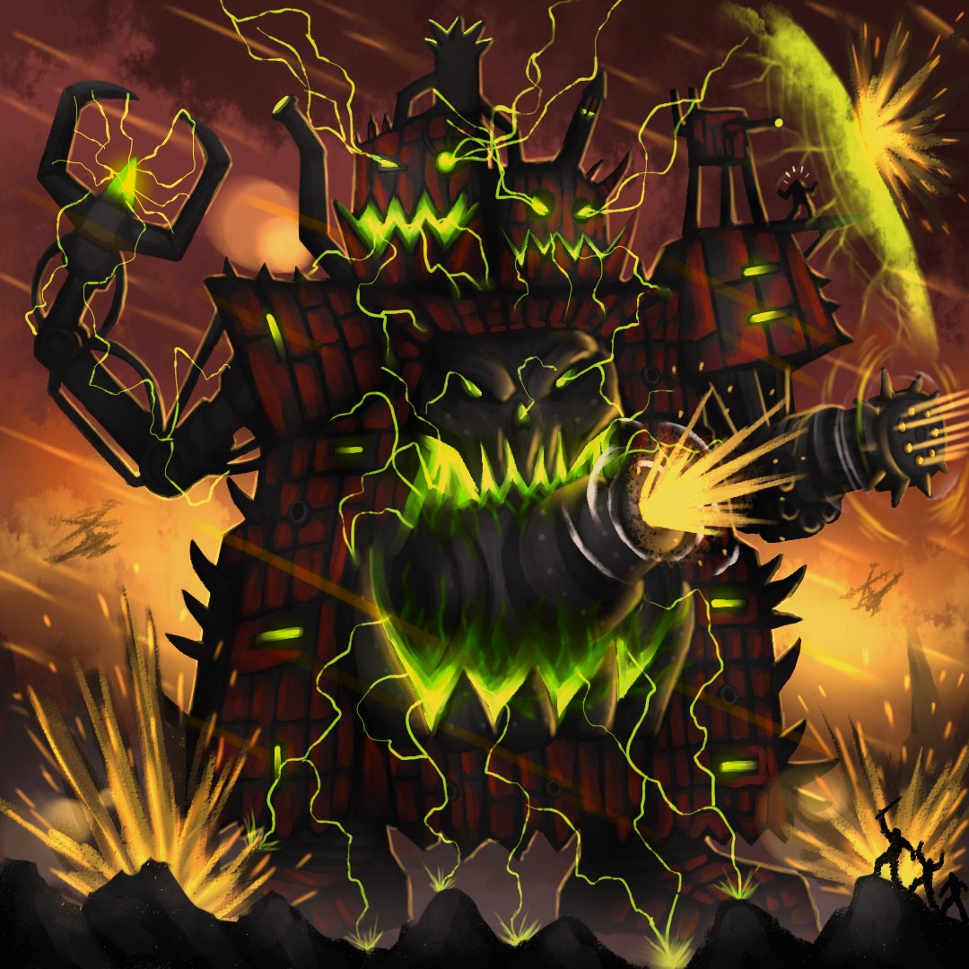 Jsochart's tweet photo. "Mega-Gargant" 🤖💥#warhammer40k  #gargant  #megagargant  #titan  #orks  #octariuswar #creatureconcept #painting #fanart #jsochart
🎼 For more Dakka-Dakka: https://t.co/dqKMSGUR4T 🎸🥁🔥 https://t.co/ZnhYEHHzDe