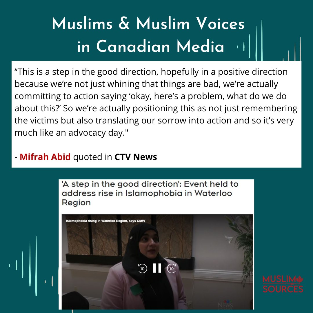 MuslimSources's tweet image. (1) Our highlights of Muslims &amp;amp; Muslim voices in Canadian media this past week!  #amplifyingMuslimvoices #cdnmedia