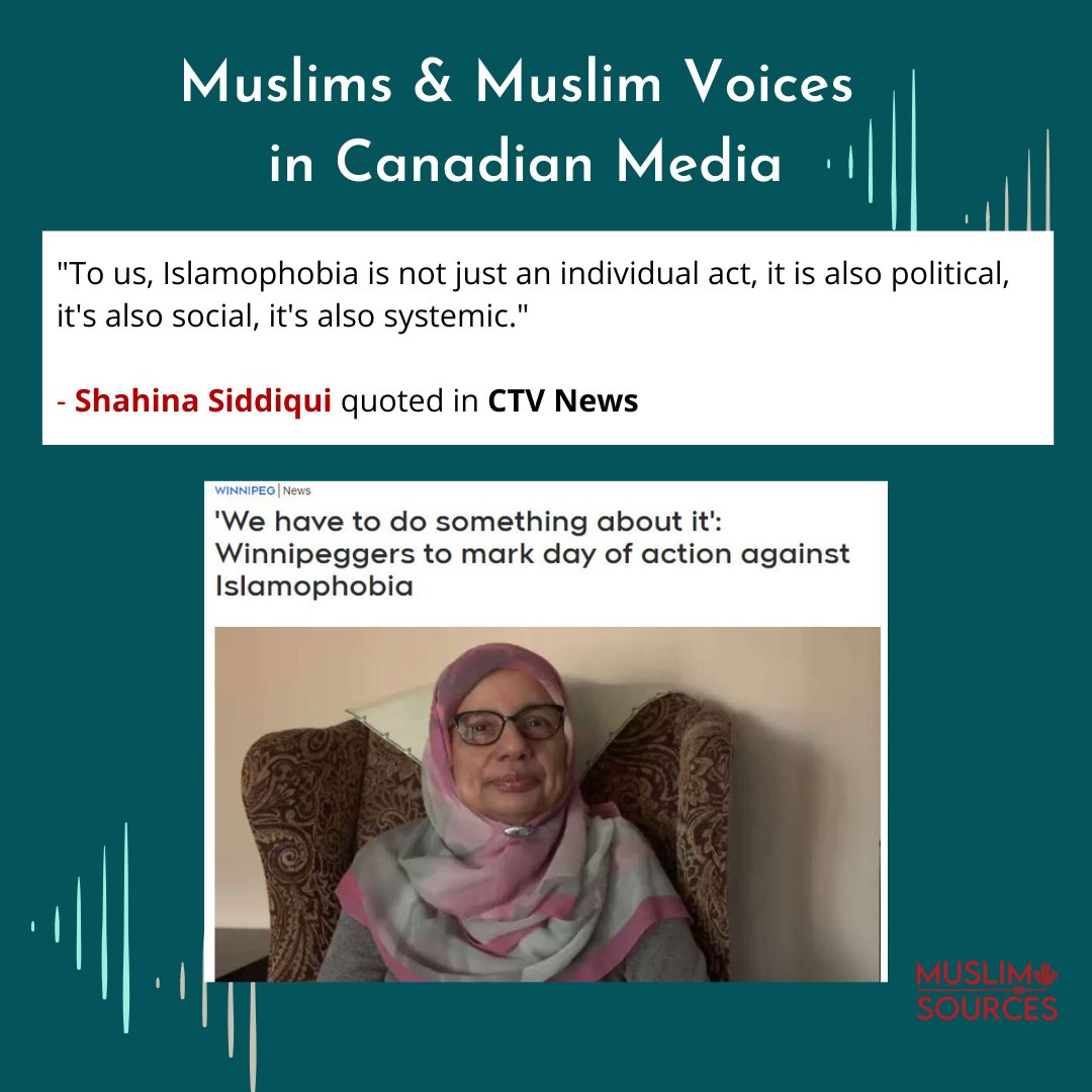 MuslimSources's tweet image. (1) Our highlights of Muslims &amp;amp; Muslim voices in Canadian media this past week!  #amplifyingMuslimvoices #cdnmedia