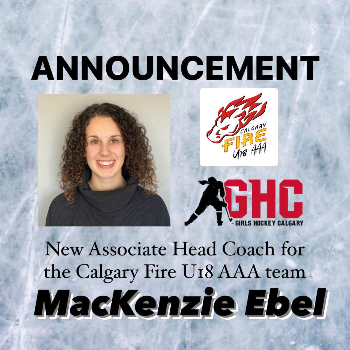 Girls Hockey Calgary is thrilled to announce the appointment of Jordan Fenton as the U18AAA Fire Head Coach and Mackenzie Ebel as the Associate Head Coach for the upcoming 2024/2025 season’s new expansion team. Visit our website for further details.