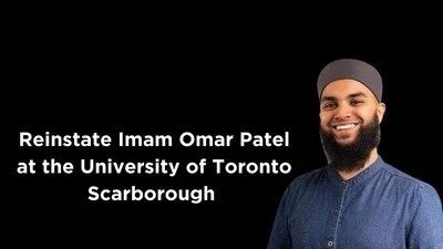 FarazRabbani's tweet image. Please sign this petition:

Reinstate Imam Omar Patel at the University of Toronto Scarborough

change.org/p/reinstate-im… 

📣 **Call to Action** 📣
1. Email the University here: president@utoronto.ca &amp;amp; principal@utsc.utoronto.ca
2. Sign the petition here: tinyurl.com/omarpatel