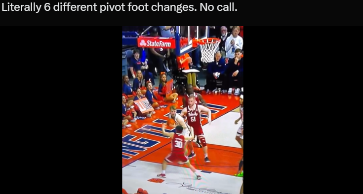 HuskerHC's tweet photo. Competitive category for most egregious non-call of the night https://t.co/z3K7h0LCXm