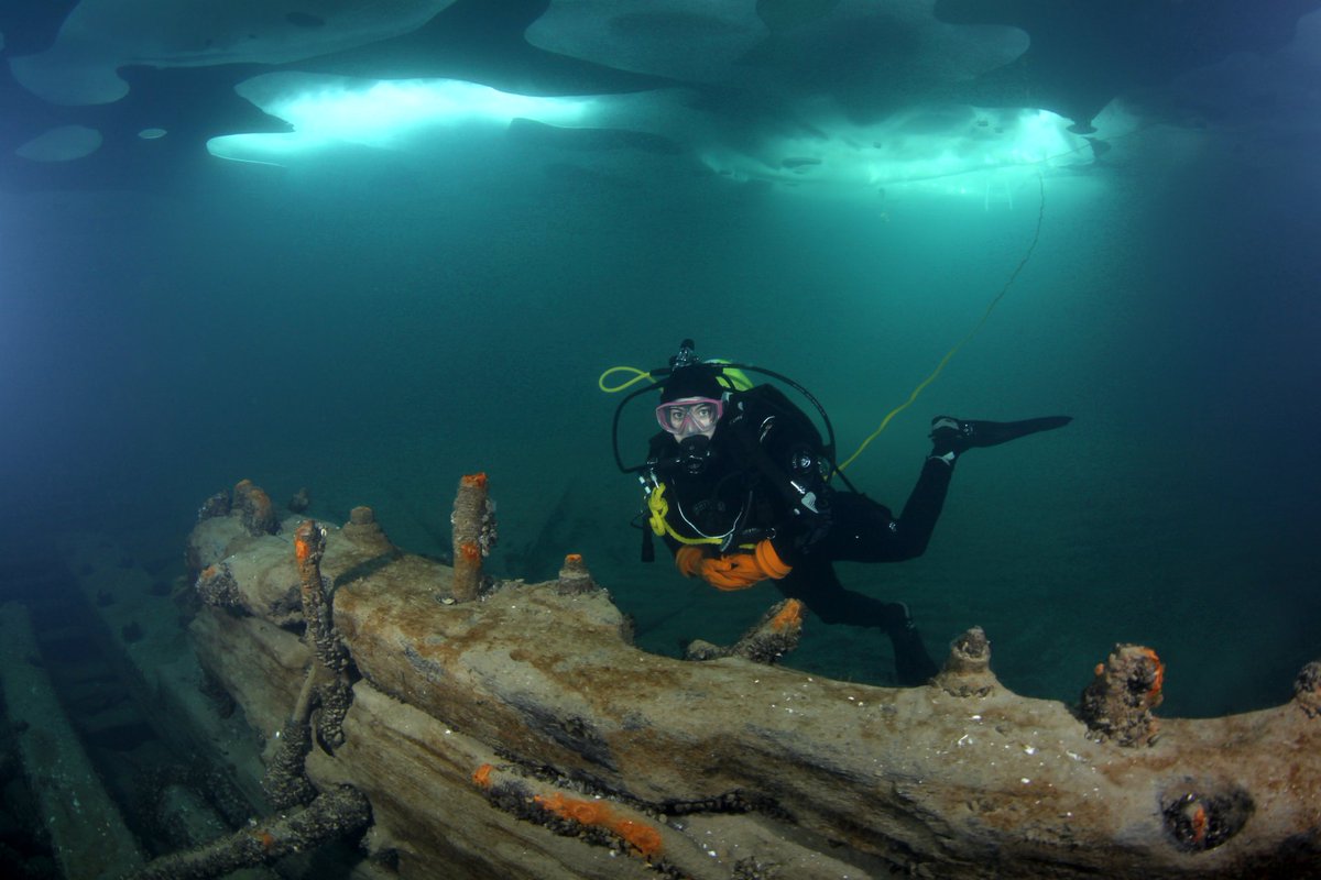 Diversinc's tweet image. Diving into Lake Erie&apos;s icy embrace reveals wonders unseen by most. Join Divers Incorporated for extraordinary dives and unique places to dive.  #DivingAdventure #learntoscuba