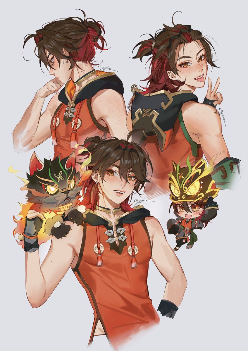 ggelus_'s tweet image. His hair is so fun (idk how to draw it)
🦁

#原神 #GamingGenshin