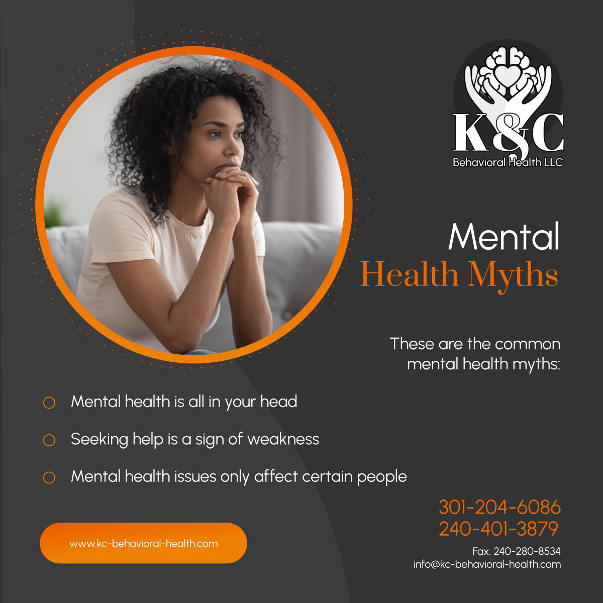 Let's foster a community where understanding and support prevail. Together, we break down myths, promote awareness, and pave the way for a future where mental health is embraced with compassion and knowledge. 

#LaurelMaryland #MentalHealthMyths #BehavioralHealth