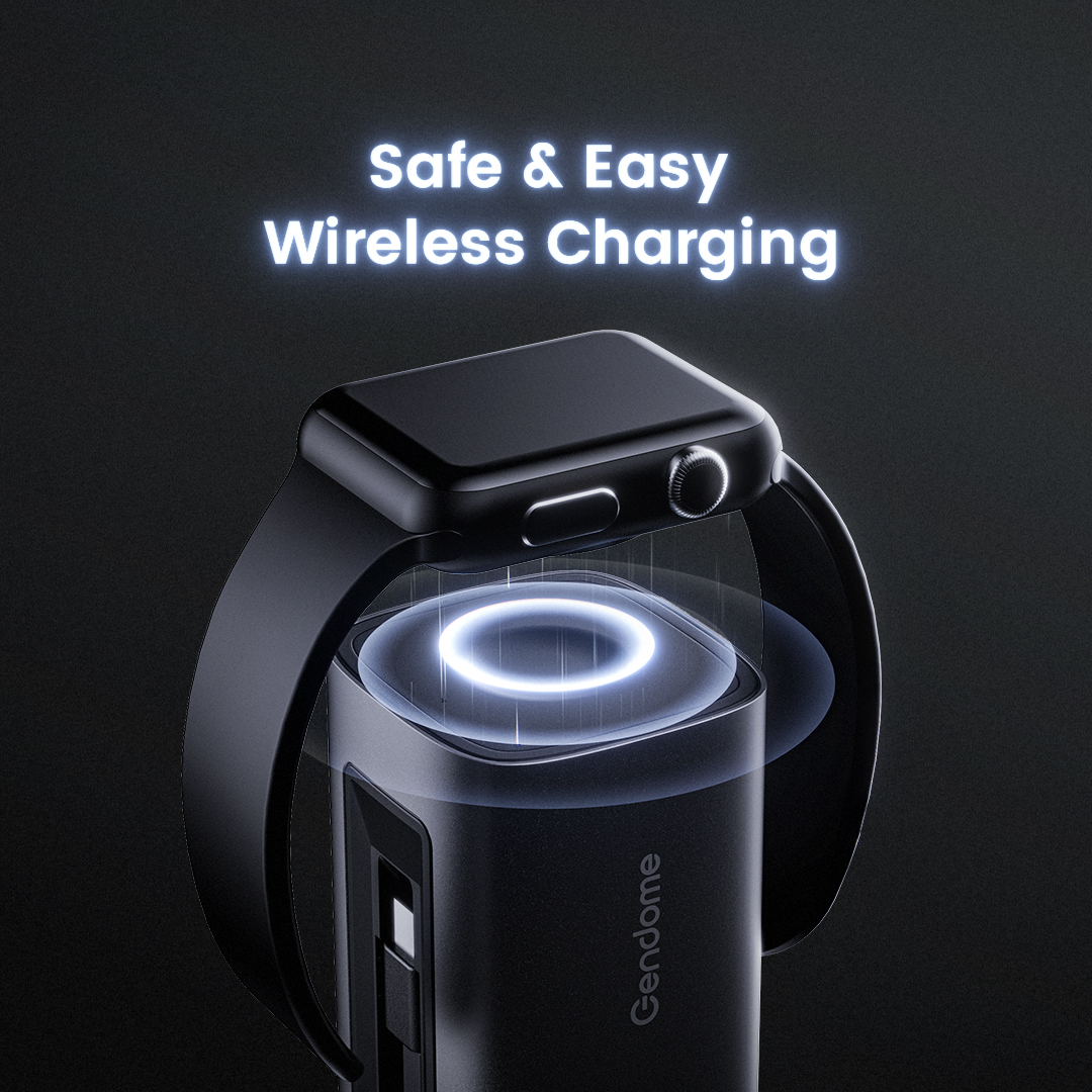 GendomeGlobal's tweet photo. Say hello to wireless charging for your smartwatch! ⌚️ Our power bank Micro comes with an innovative design includes a wire coil in a narrow 47mm width, allowing you to conveniently charge your smartwatch on the go. It's a game-changer for anyone who's always on the move. https://t.co/DuHWRSyLzB