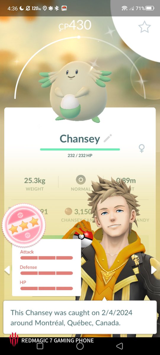 Got a wild #Shundo Chansey during #PokemonGOCommunityDay ! I didn't evolve it to a Blissey because it looks almost exactly the same.  I prefer them green eggs. #pokemongo