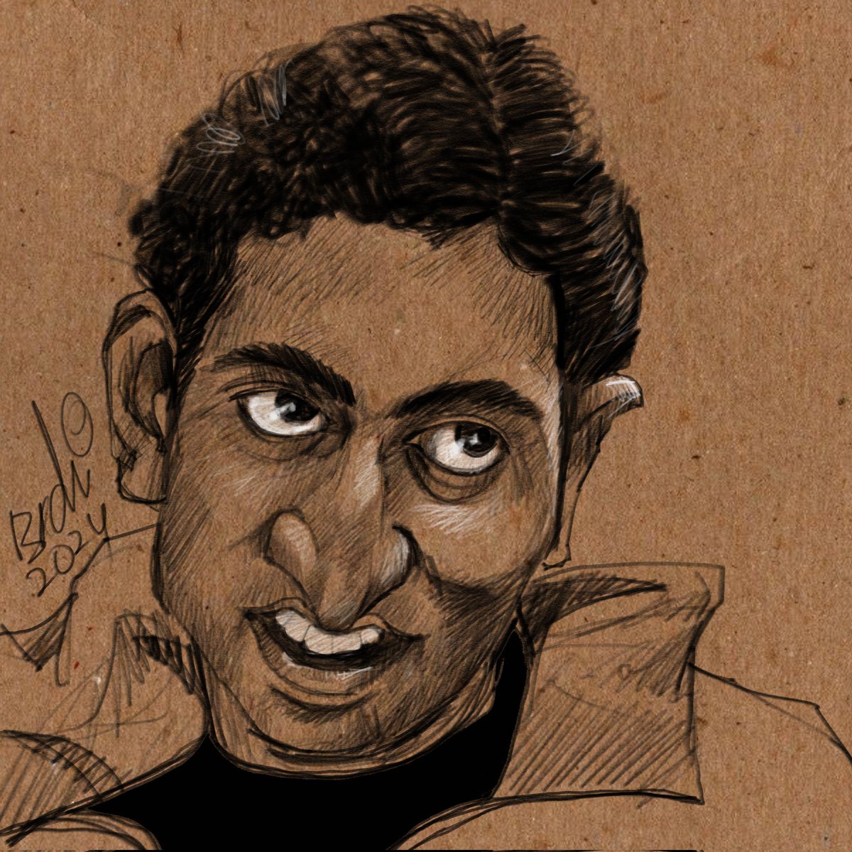 February - 5th #AbhishekBachchan #caricaturesbybadri #Caricatura #caricature #caricatures #art #digitalart #drawing #openforcommission #commissionsopen #caricatureresolution