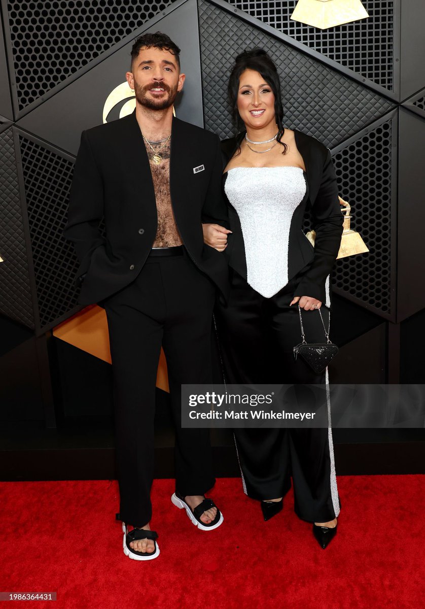 jbellionnation's tweet photo. HONESTLY??? MY PARENTS! Jon Bellion and his wife for the #GRAMMYs https://t.co/yEBSm6F7pb